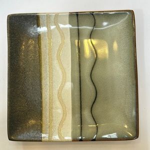 Sango Zanzibar Black Square Ceramic Plate